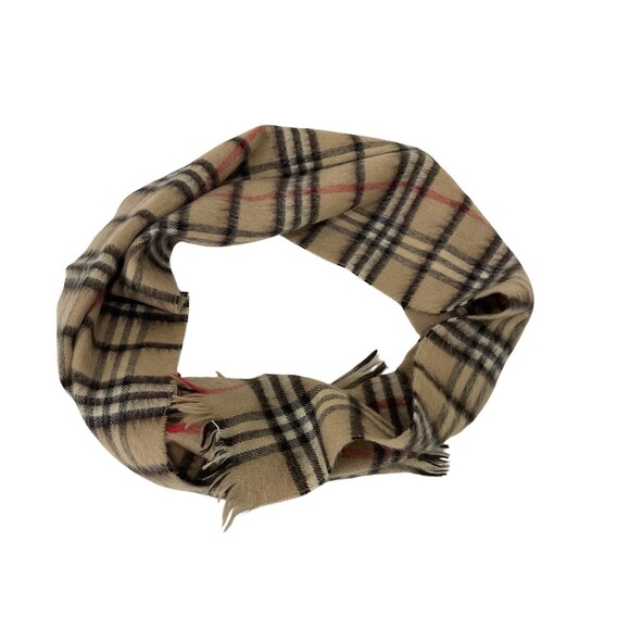 100 Percent Lambswool Scarf Unisex Fringes Uruguay Preppy Academia VTG 90s - Picture 3 of 4